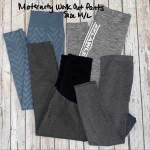 4 Maternity Workout/Stretchy/Leggings/Lounge Pants